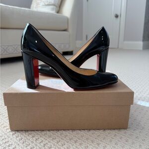 Christian Louboutin Lady Gena 85 Patent Black